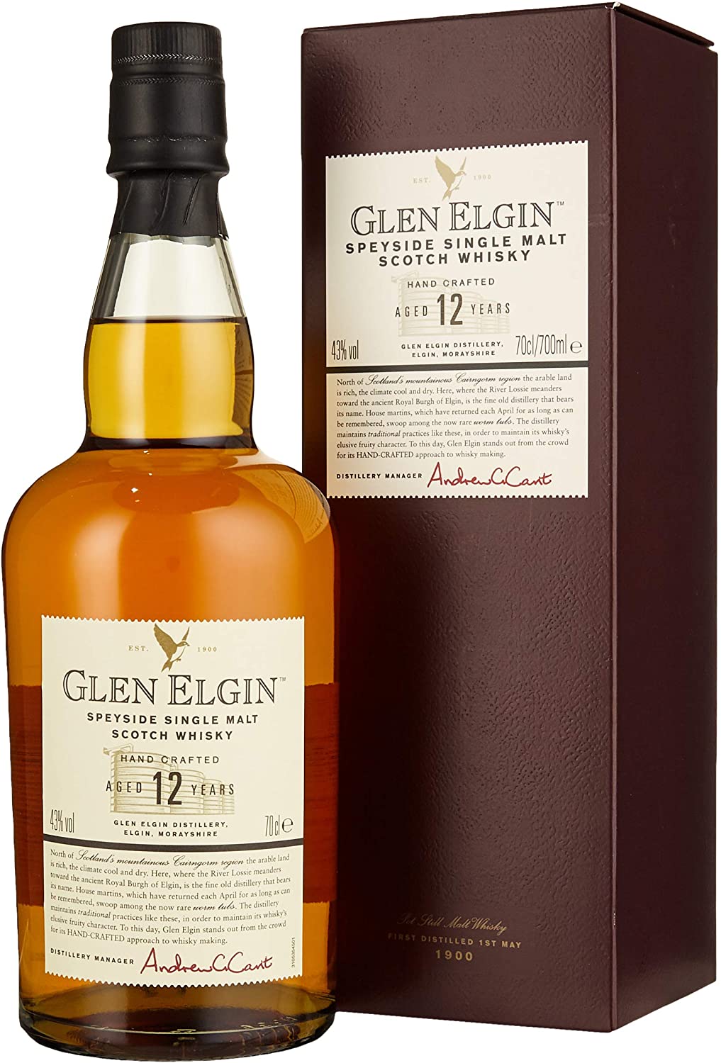 Glen Elgin Speyside Single 12 Jahre 0,7