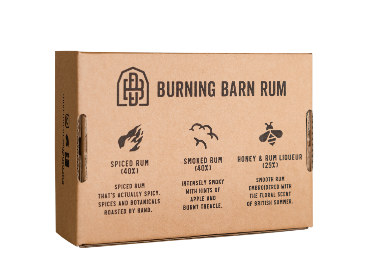 Burning Barn Rum Miniatur Set 3x 50 ml